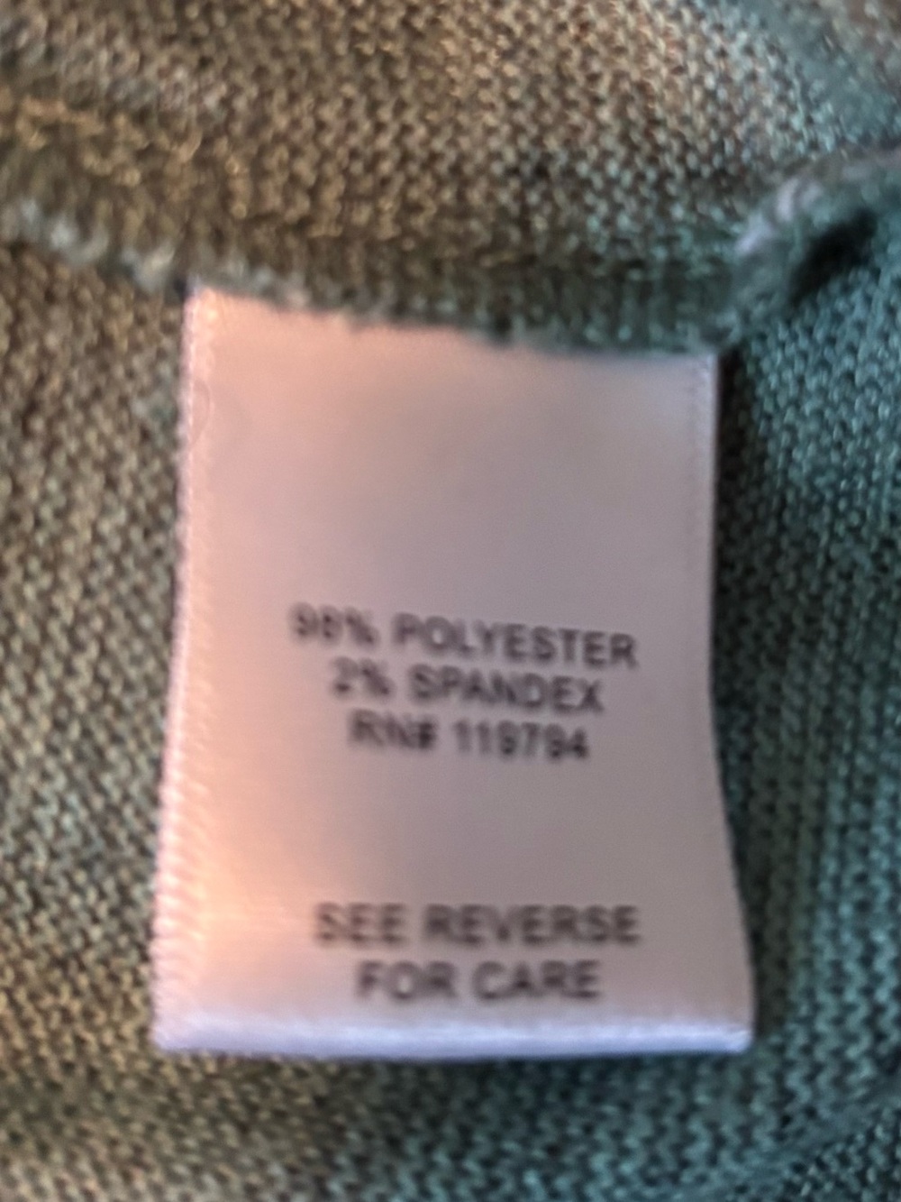 ONE WORLD Teal and Mauve Paisley Knit Top - Picture 4 of 5